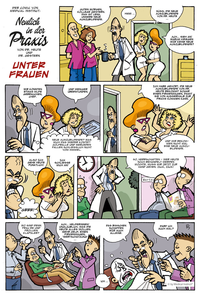Dental-Comic - Unter Frauen