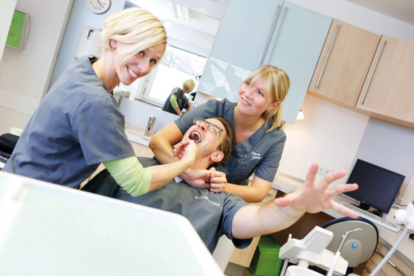 Fotoshooting in der Zahnarztpraxis
